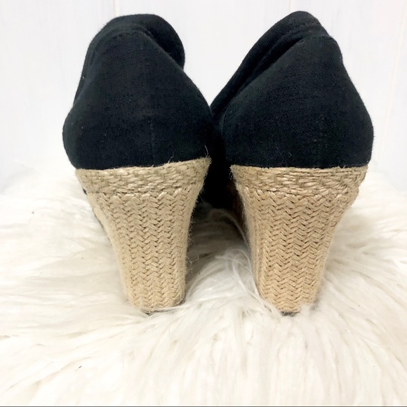 Sketchers Black Canvas Espadrilles Size 6 - Picture 5 of 7